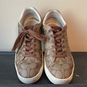Coach Brown and Tan Sneakers